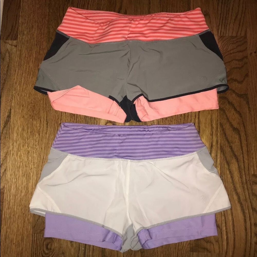 Set Of Two MPG women’s running shorts size Large